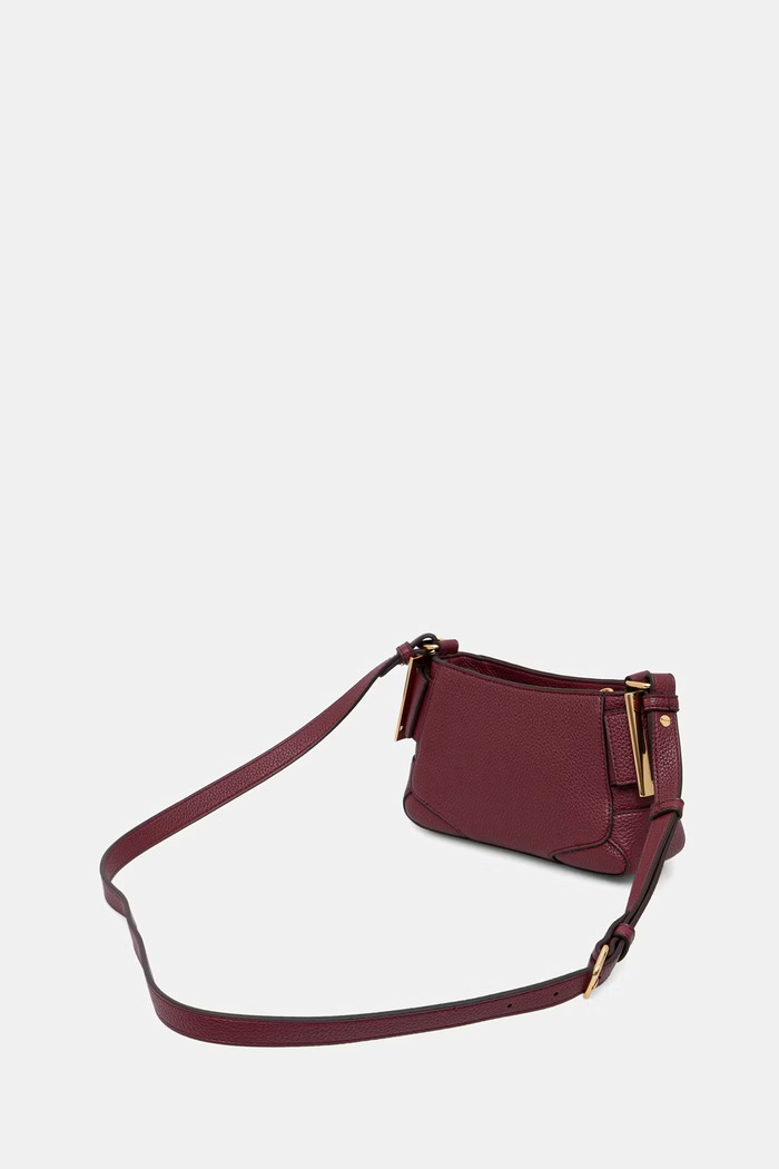 Akcesoria Love Moschino torebka crossbody damska z imitacji skóry JC4096PP1PLT1552 bordowy