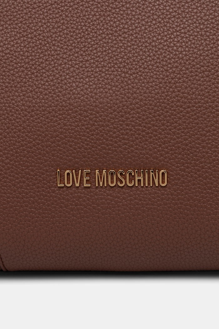 Love Moschino torebka tote damska z imitacji skóry brązowy JC4095PP1PLT1200