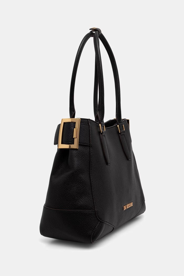 Love Moschino torebka shopper damska z imitacji skóry JC4095PP1PLT1000 czarny AW26