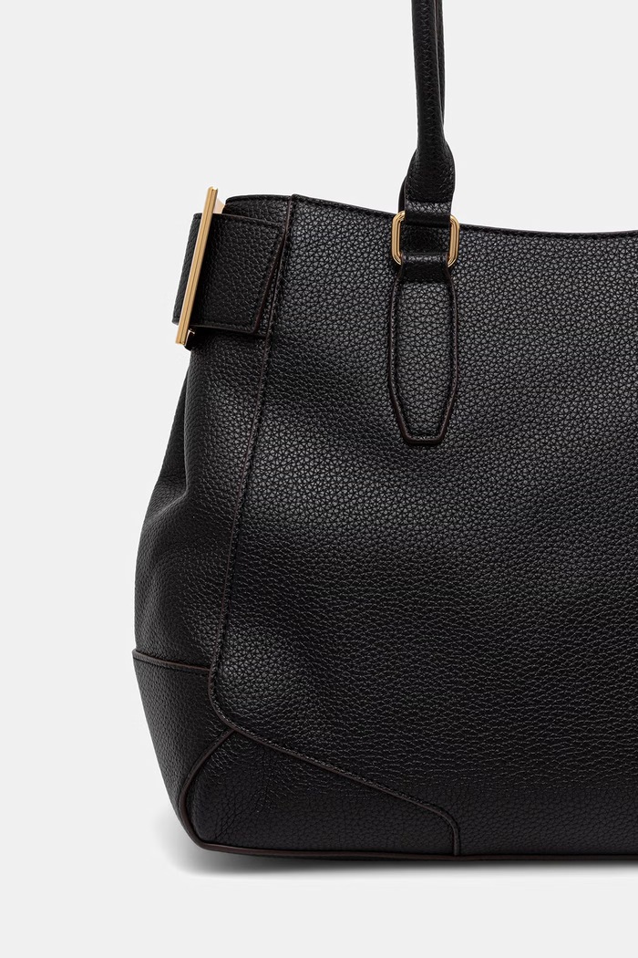 Akcesoria Love Moschino torebka shopper damska z imitacji skóry JC4095PP1PLT1000 czarny