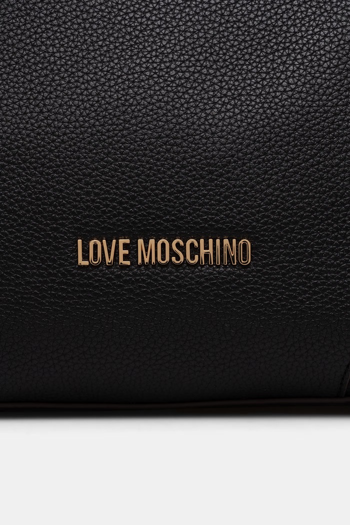 Love Moschino torebka shopper damska z imitacji skóry czarny JC4095PP1PLT1000