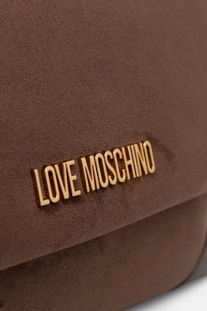 Love Moschino torebka damska z imitacji zamszu brązowy JC4092PP1PLD130A