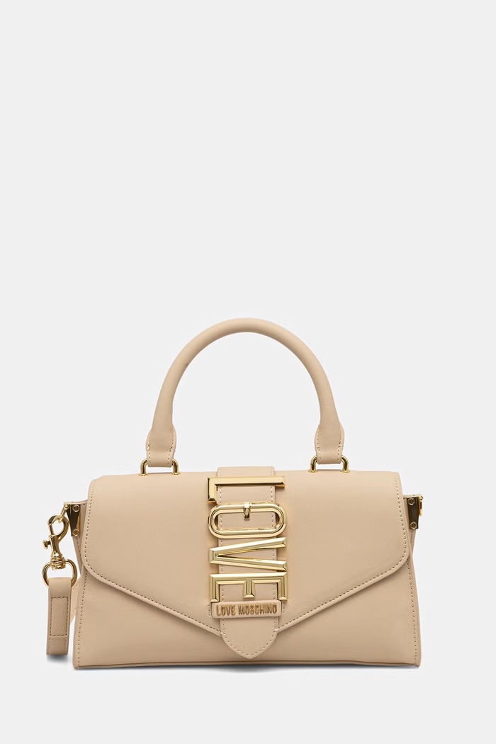 Love Moschino torebka crossbody damska z imitacji skóry beżowy JC4083PP1PLE1129