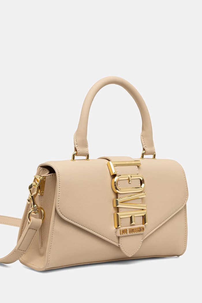 Love Moschino torebka crossbody damska z imitacji skóry JC4083PP1PLE1129 beżowy AW26
