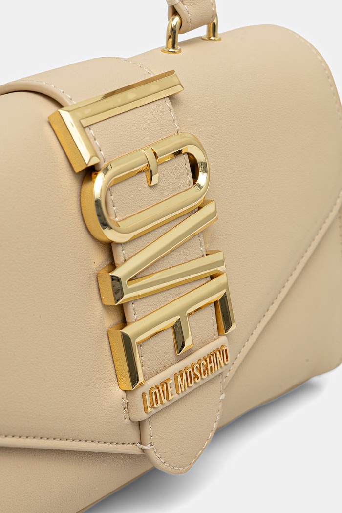 Love Moschino torebka crossbody damska z imitacji skóry beżowy JC4083PP1PLE1129