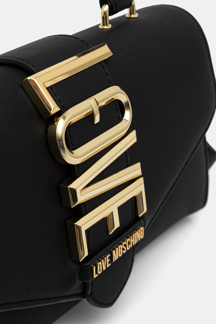 Love Moschino torebka crossbody damska z imitacji skóry czarny JC4083PP1PLE1000