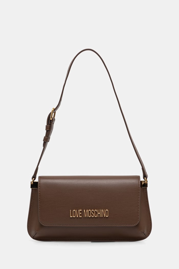 Love Moschino torebka damska z imitacji skóry brązowy JC4058PP1PLO0300