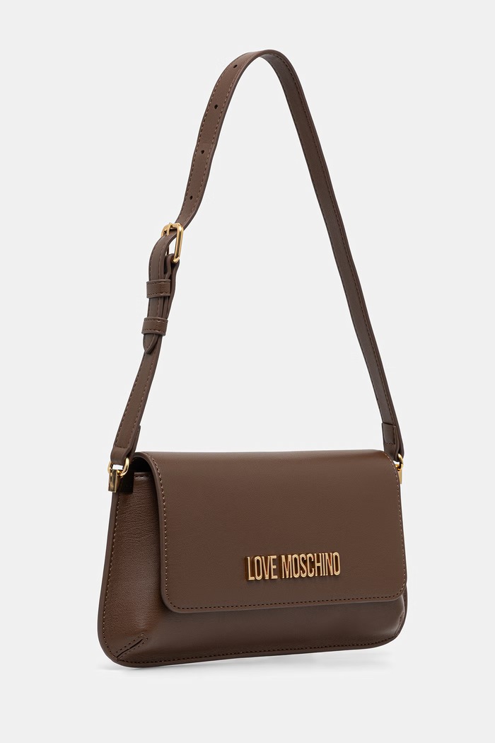 Love Moschino torebka damska z imitacji skóry JC4058PP1PLO0300 brązowy AW26