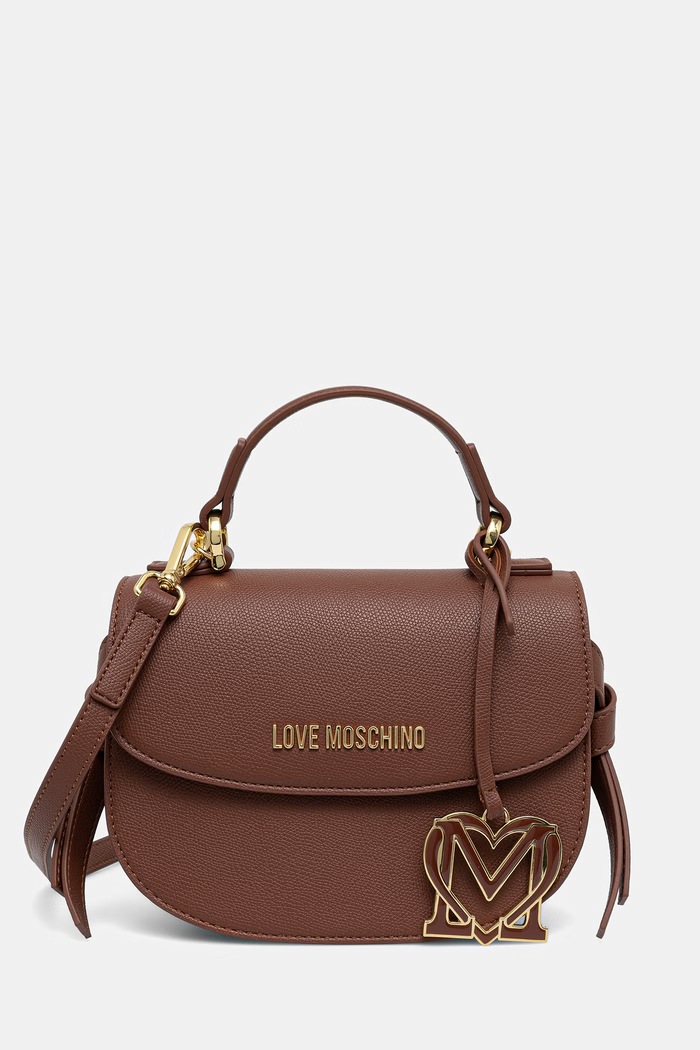 Love Moschino torebka crossbody damska z imitacji skóry brązowy JC4057PP1PLL0200