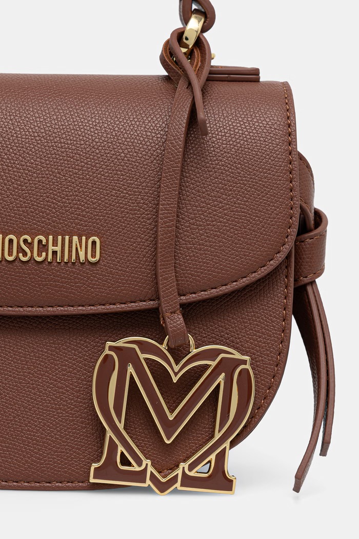 Love Moschino torebka crossbody damska z imitacji skóry brązowy JC4057PP1PLL0200