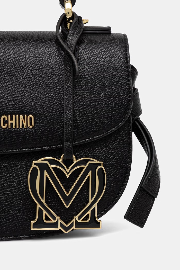 Love Moschino torebka crossbody damska z imitacji skóry JC4057PP1PLL0000 czarny AW26
