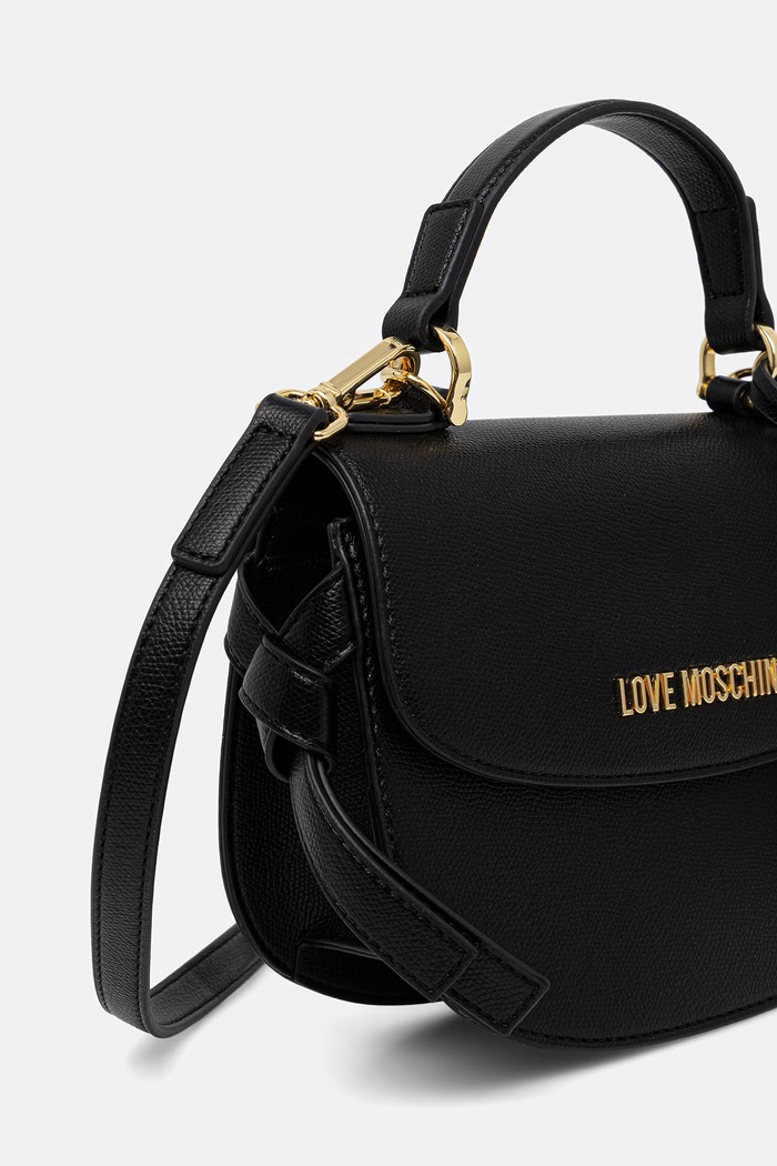 Love Moschino torebka crossbody damska z imitacji skóry czarny JC4057PP1PLL0000