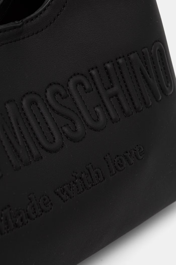 Love Moschino torebka hobo damska z imitacji skóry czarny JC4047PP1PLE0000