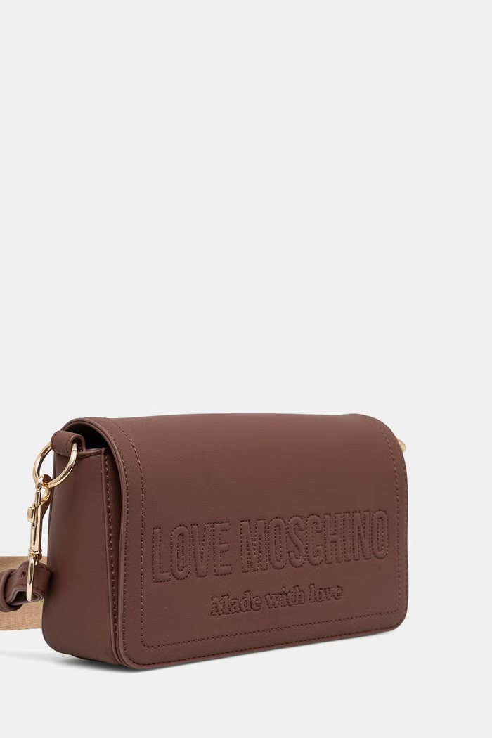 Love Moschino torebka damska z imitacji skóry JC4046PP1PLE0200 brązowy AW26