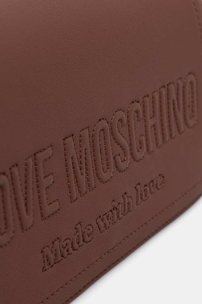 Love Moschino torebka damska z imitacji skóry brązowy JC4046PP1PLE0200