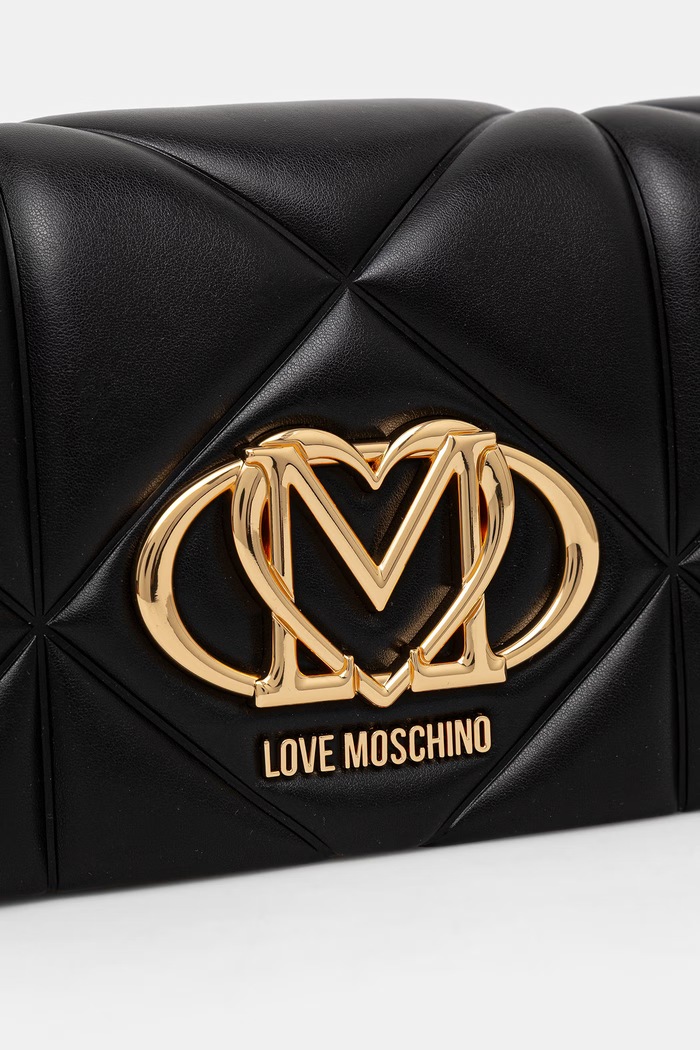 Love Moschino torebka crossbody damska z imitacji skóry JC4043PP1PLC0000 czarny AW26