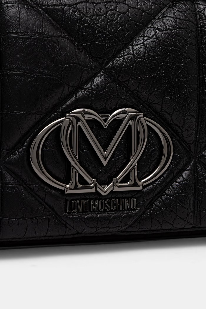 Akcesoria Love Moschino torebka crossbody damska z imitacji skóry JC4041PP1PLF1000 czarny