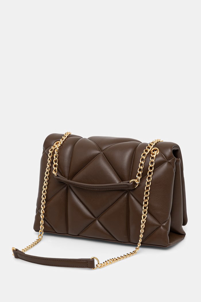 Akcesoria Love Moschino torebka crossbody damska z imitacji skóry JC4041PP1PLC0300 brązowy