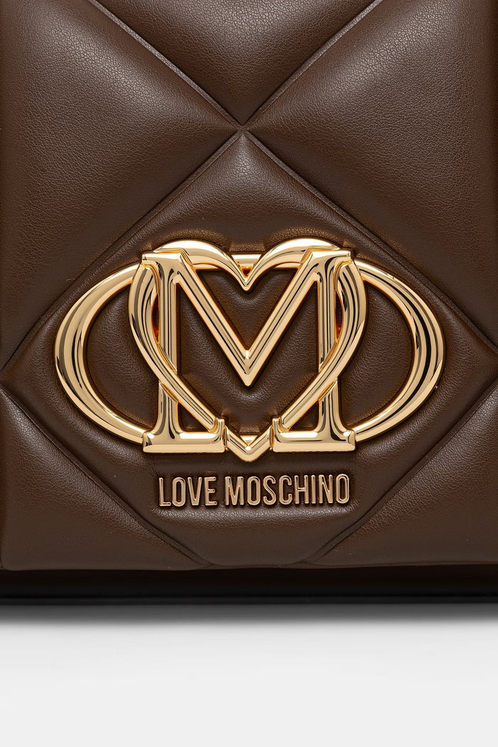 Love Moschino torebka crossbody damska z imitacji skóry brązowy JC4041PP1PLC0300