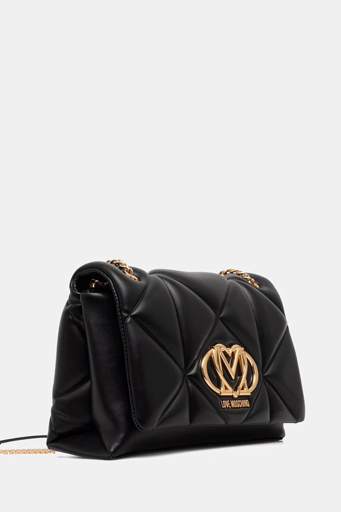 Love Moschino torebka damska z imitacji skóry JC4041PP1PLC0000 czarny AW26