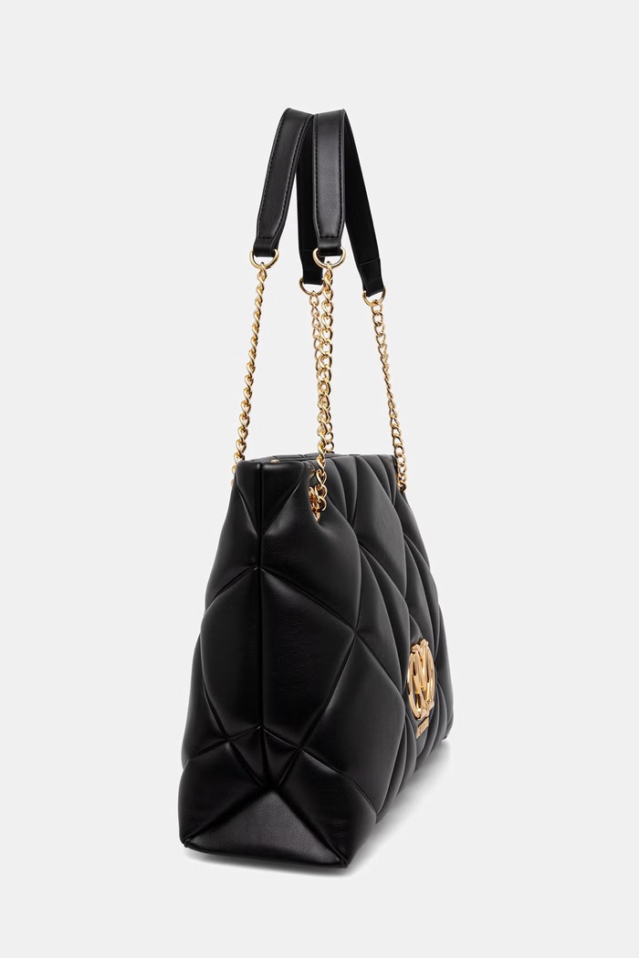 Love Moschino torebka tote damska z imitacji skóry JC4040PP1PLC0000 czarny AW26