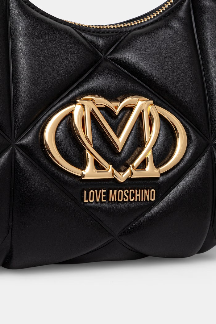 Love Moschino torebka crossbody damska z imitacji skóry czarny JC4039PP1PLC0000