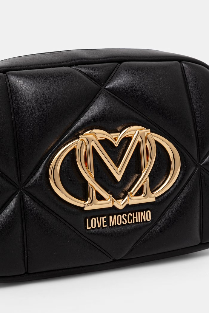 Akcesoria Love Moschino torebka crossbody damska z imitacji skóry JC4038PP1PLC0000 czarny