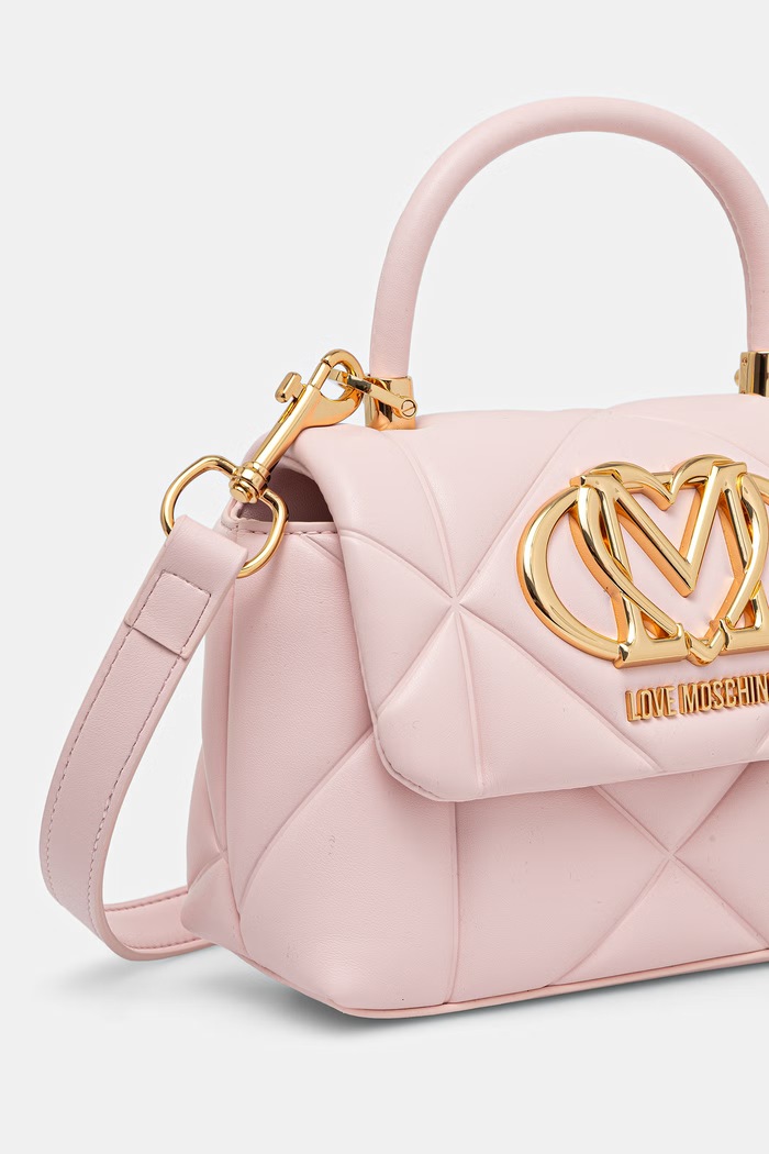 Love Moschino torebka crossbody damska z imitacji skóry JC4035PP1PLC0601 różowy AW26