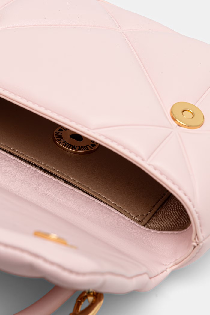 Love Moschino torebka crossbody damska z imitacji skóry JC4035PP1PLC0601 różowy
