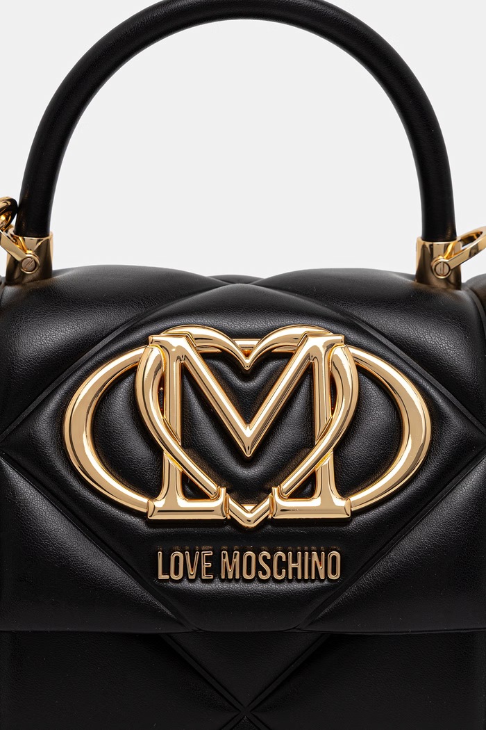 Akcesoria Love Moschino torebka crossbody damska z imitacji skóry JC4035PP1PLC0000 czarny