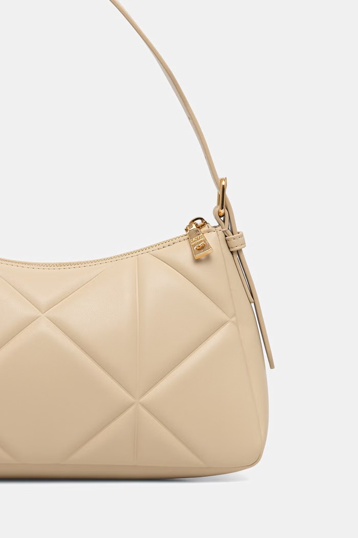 Akcesoria Love Moschino torebka bagietka damska z imitacji skóry JC4032PP1PLC0129 beżowy