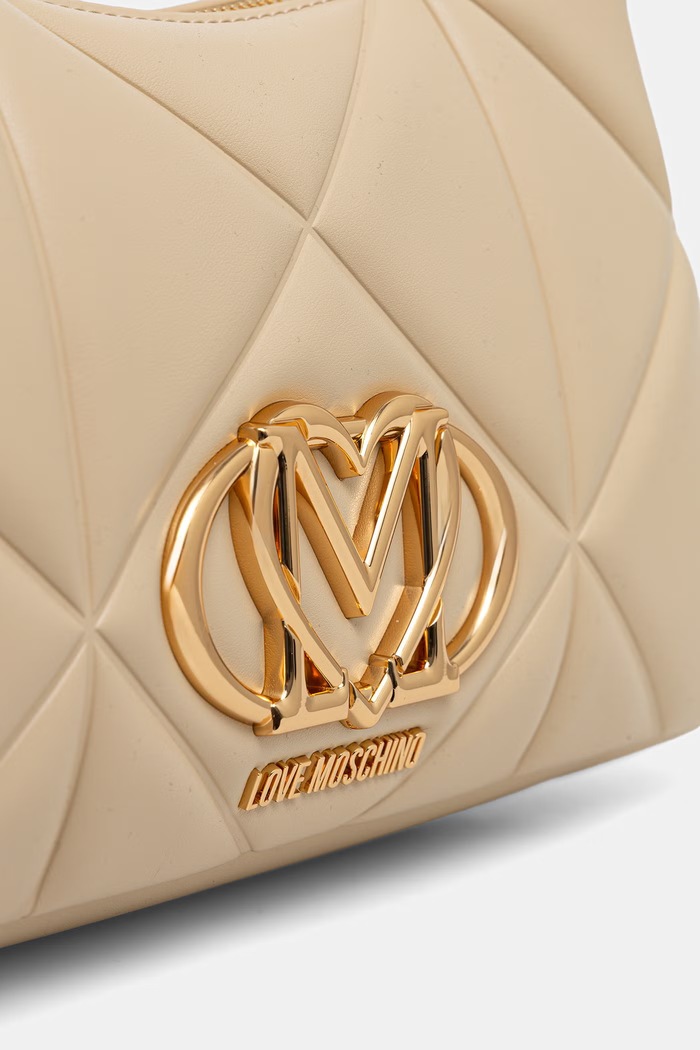 Love Moschino torebka bagietka damska z imitacji skóry beżowy JC4032PP1PLC0129