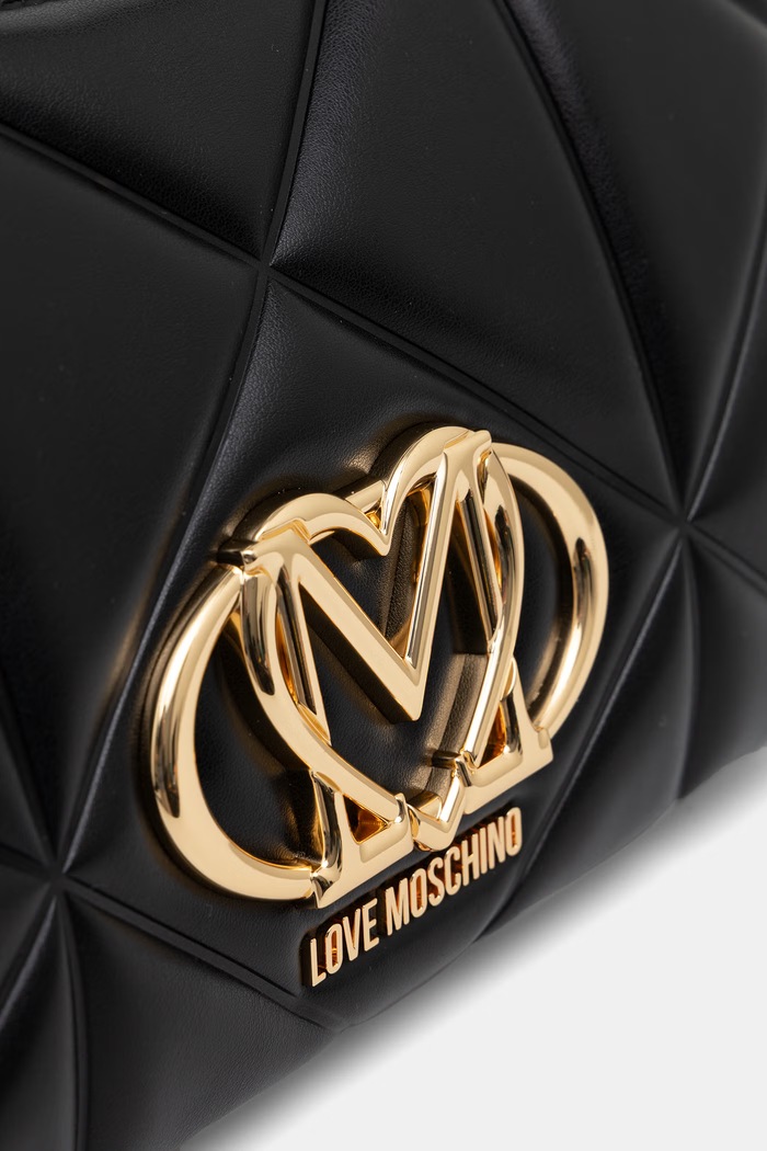 Love Moschino torebka bagietka damska z imitacji skóry czarny JC4032PP1PLC0000