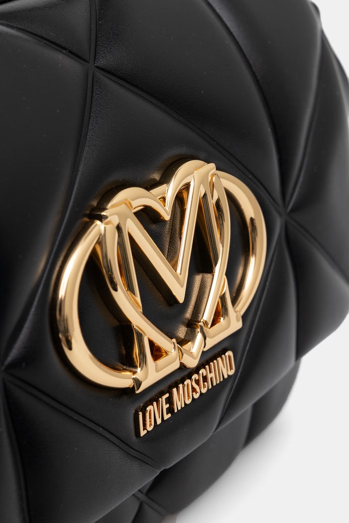 Love Moschino torebka crossbody damska z imitacji skóry czarny JC4031PP1PLC0000