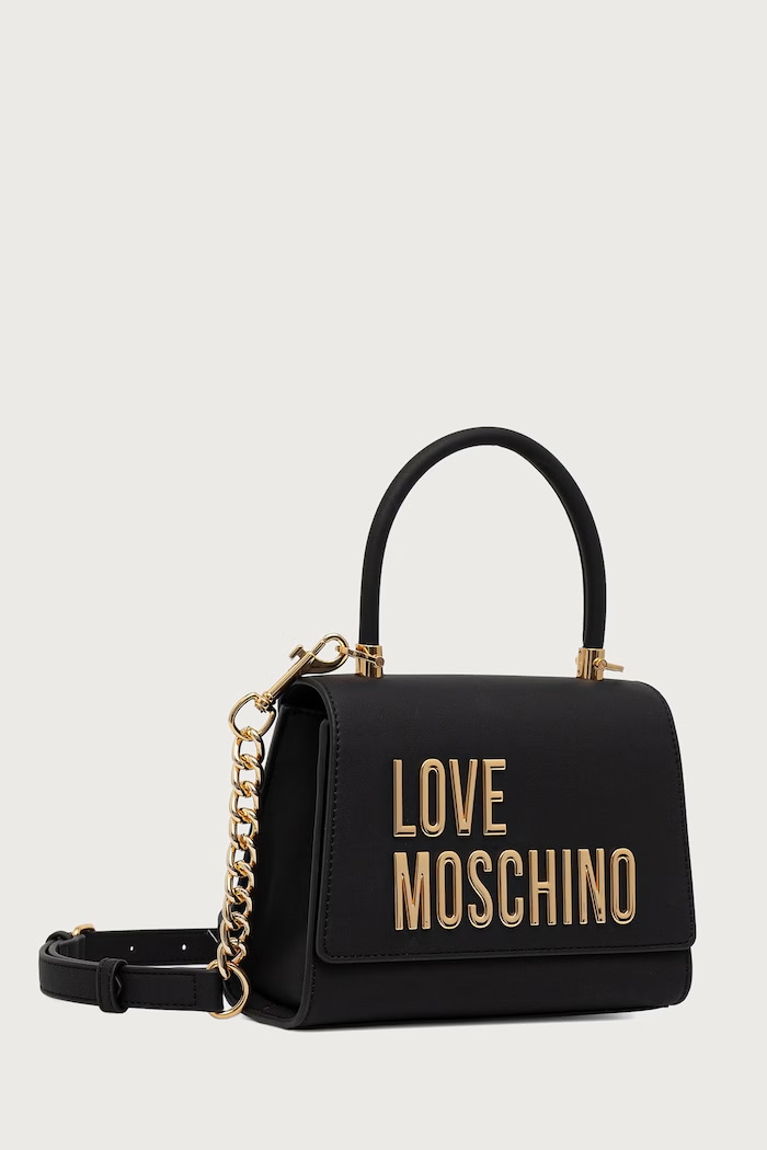 Love Moschino чанта crossbody дамска от имитация на кожа JC4024PP1PKD0000 черен AW26