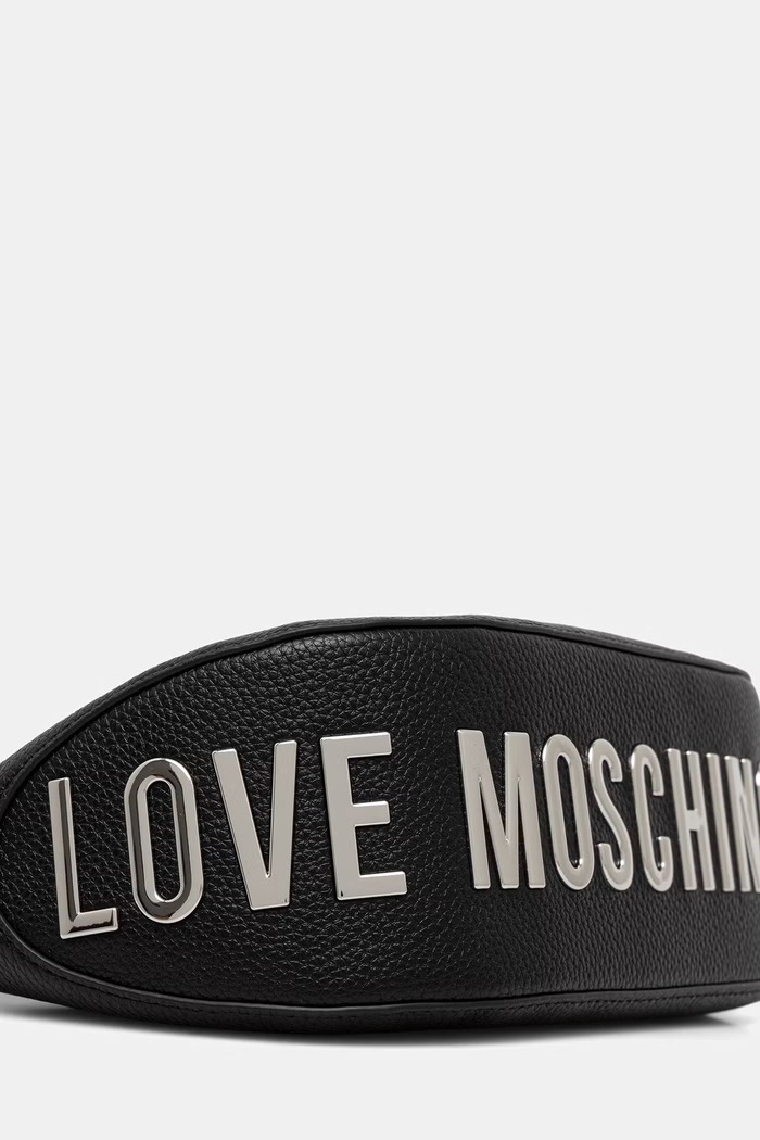 Love Moschino torebka hobo damska z imitacji skóry czarny JC4018PP1PLT000B