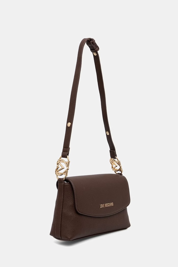 Love Moschino torebka damska z imitacji skóry JC4017PP1PLB0300 brązowy AW26