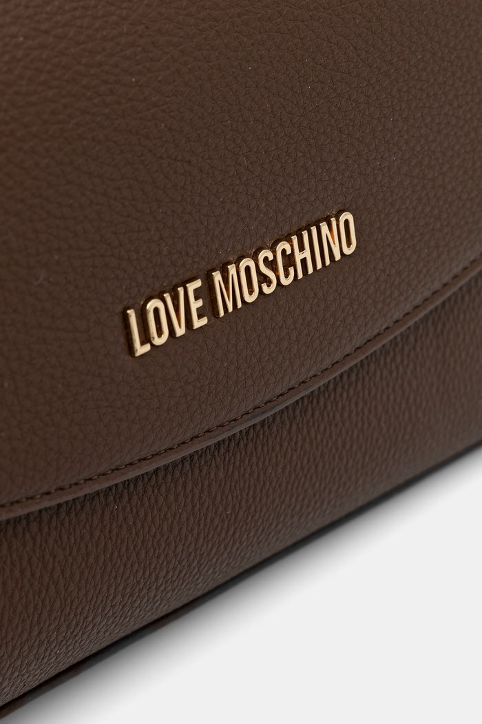 Akcesoria Love Moschino torebka damska z imitacji skóry JC4017PP1PLB0300 brązowy