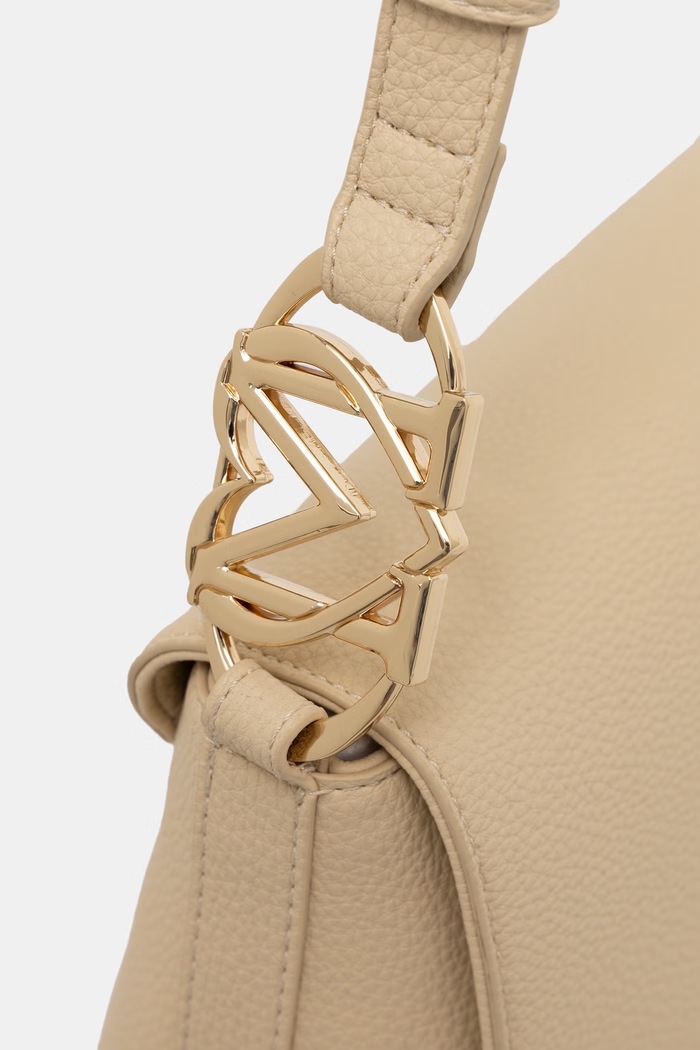 Love Moschino torebka crossbody damska z imitacji skóry beżowy JC4017PP1PLB0129