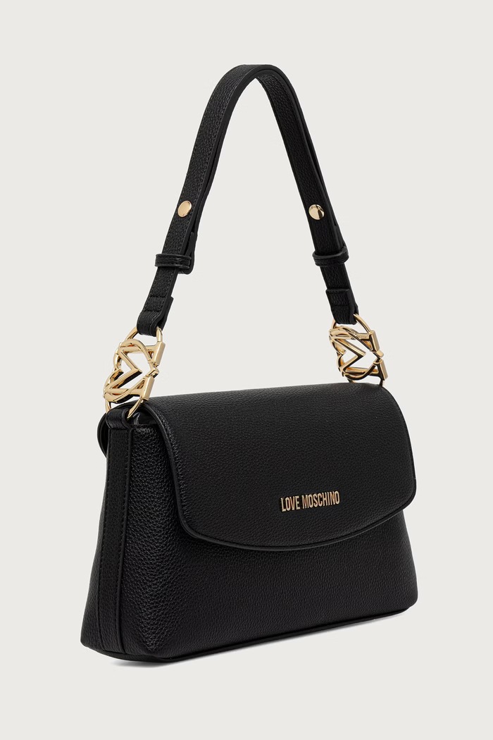 Love Moschino torebka damska z imitacji skóry JC4017PP1PLB0000 czarny AW26