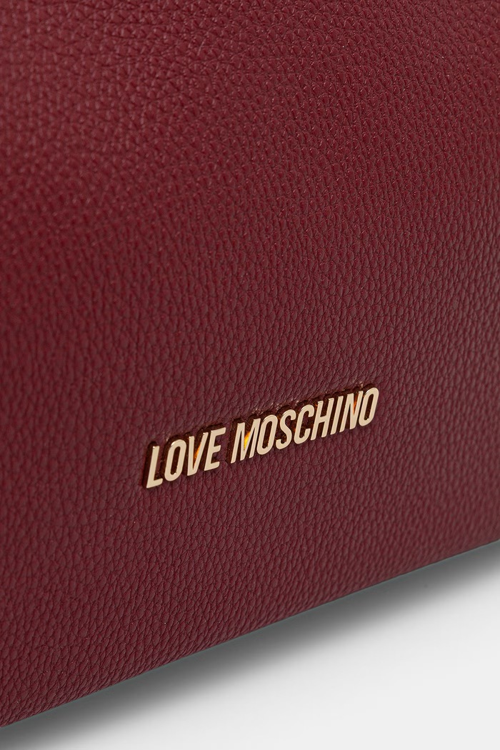 Love Moschino torebka shopper damska z imitacji skóry bordowy JC4014PP1PLB0552