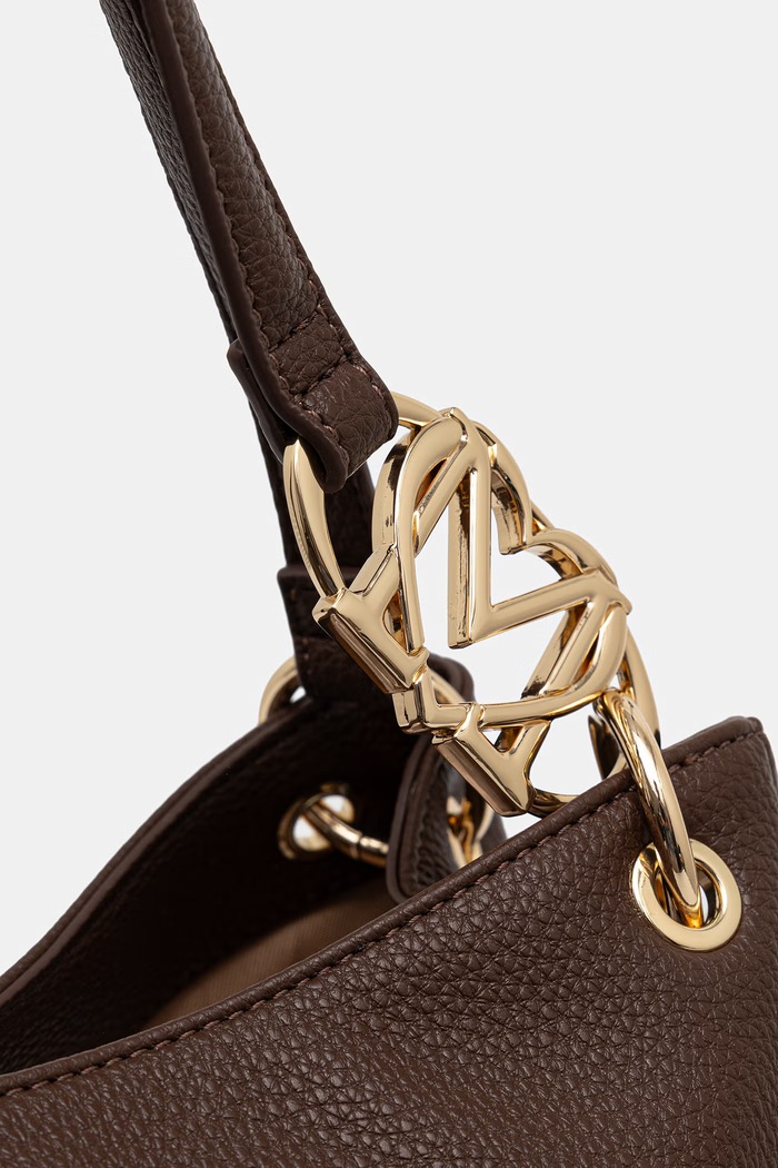Love Moschino torebka shopper damska z imitacji skóry brązowy JC4014PP1PLB0300