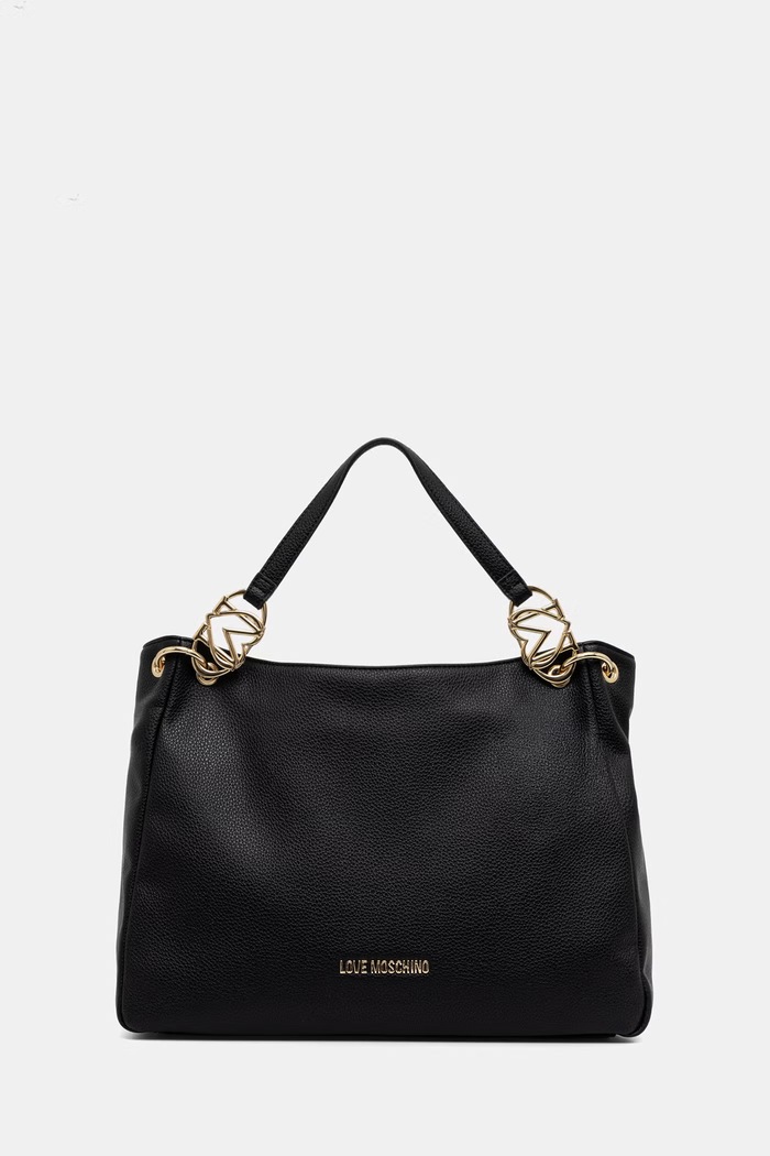 Love Moschino Torebka na telefon damska z imitacji skóry czarny JC4014PP1PLB0000