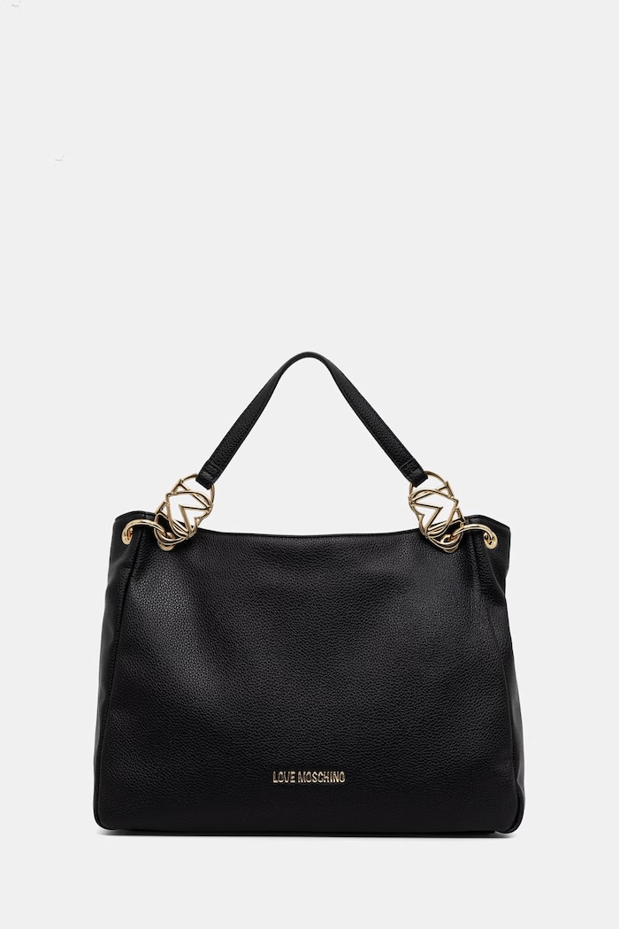 Love Moschino Torebka na telefon damska z imitacji skóry czarny JC4014PP1PLB0000