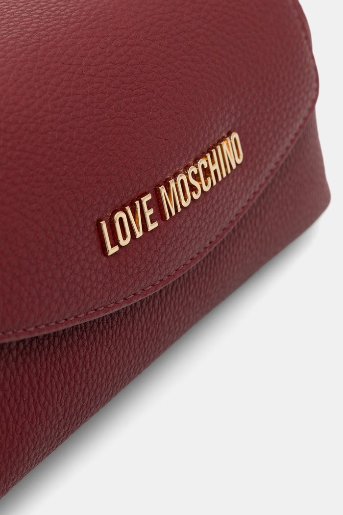 Love Moschino torebka crossbody damska z imitacji skóry bordowy JC4013PP1PLB0552