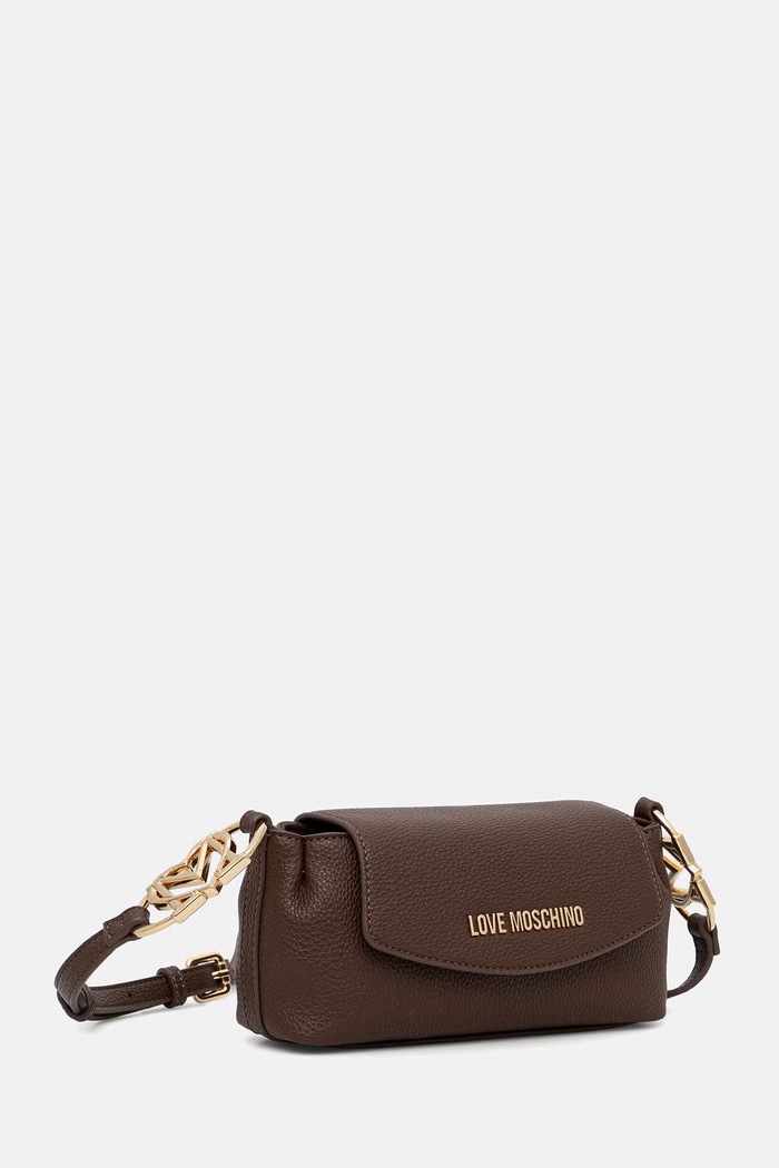 Love Moschino torebka crossbody damska z imitacji skóry JC4013PP1PLB0300 brązowy AW26
