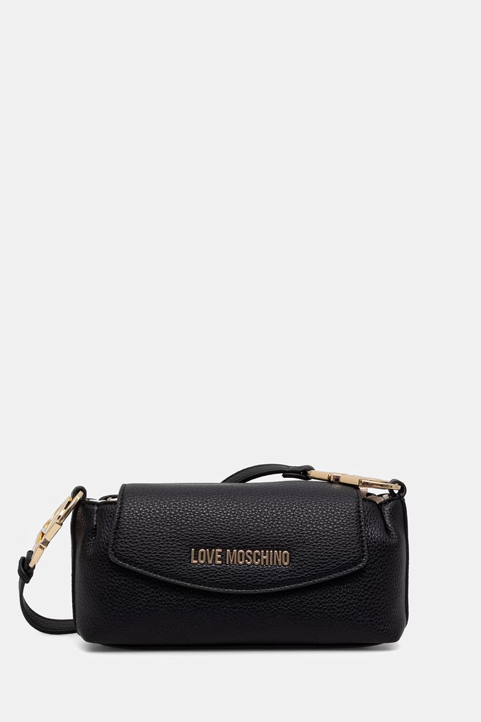 Love Moschino torebka crossbody damska z imitacji skóry czarny JC4013PP1PLB0000