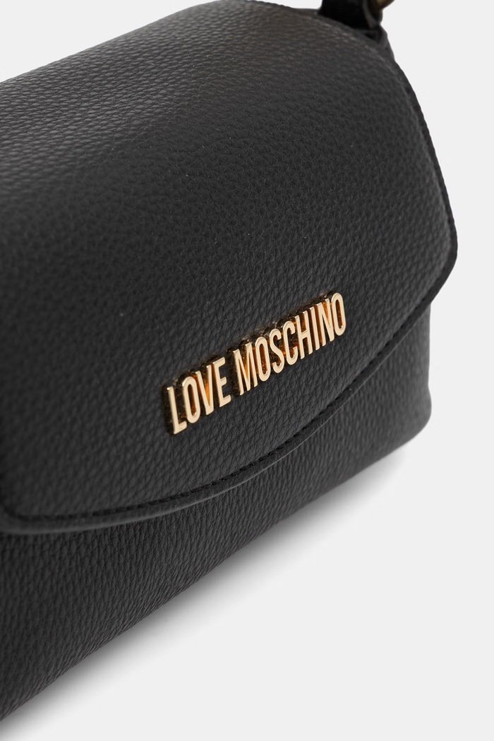 Love Moschino torebka crossbody damska z imitacji skóry czarny JC4013PP1PLB0000