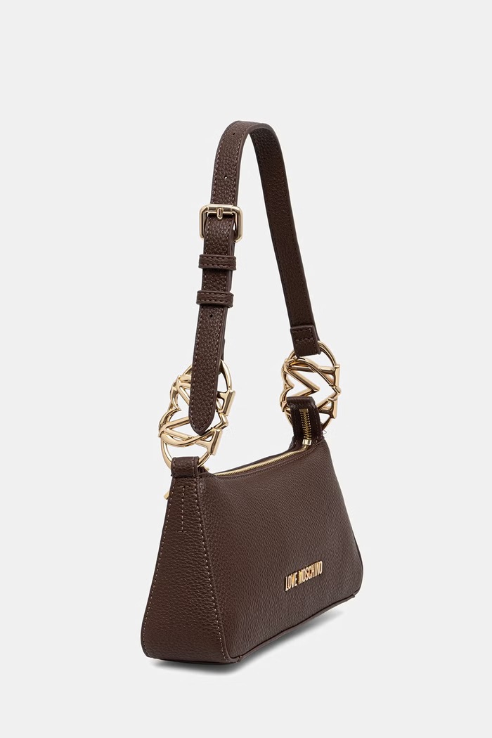 Love Moschino torebka hobo damska z imitacji skóry JC4007PP1PLB0300 brązowy AW26