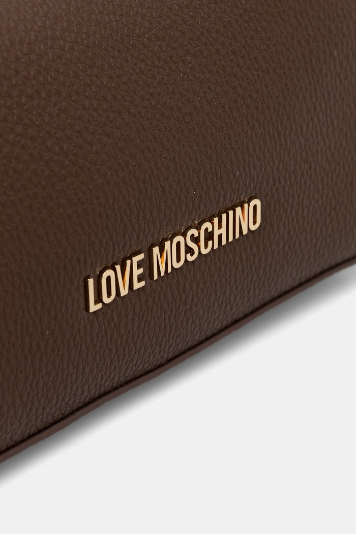 Love Moschino torebka hobo damska z imitacji skóry brązowy JC4007PP1PLB0300